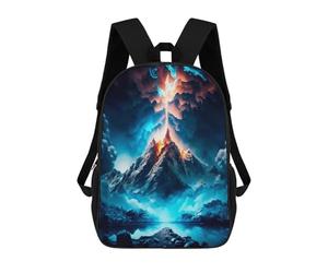 sinyumoney Blue Volcano Sacs À Dos Scolaires Pour Enfants, Cartables Imprimés En 3D, Sacs D'école Tendance Pour Garçons, Élèves Du Primaire Et Du Collège 17inch