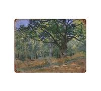 sinyumoney Bodmer Oak Fontainebleau Affiche Rétro En Métal, Plaque Décorative Chic En Fer Forgé Pour Salle De Bain, Chambre, Ferme, Café, Magasin11.8 x15.7