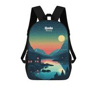 sinyumoney Bodo Norway Landscape Sac À Dos Scolaire Pour Filles Et Garçons, Sac À Dos Avec Poche, Sac À Dos Tendance Pour Enfants 17inch