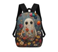 sinyumoney Boho Ghost Floral Nature Sacs À Dos Pour Enfants, Cartables Imprimés En 3D, Sacs À Dos Pour Élèves Du Primaire Et Du Collège, Garçons Et Filles 17inch
