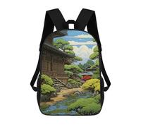 sinyumoney Bonsai Japanese Sacs À Dos Scolaires Pour Enfants, Cartables Imprimés En 3D, Sacs D'école Tendance Pour Garçons, Élèves Du Primaire Et Du Collège 17inch