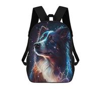 sinyumoney Border Collie Dog Sac À Dos Scolaire, Sac À Dos Pour Garçons Et Adolescents, Cadeau, Sac À Dos Imprimé En 3D, Sac À Dos Scolaire, Sac À Livres 17inch