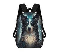 sinyumoney Border Collie Dog Sacs À Dos Imprimés En 3D Pour Enfants, Sacs D'école Tendance Pour Garçons, Sacs De Voyage, Sacs Scolaires Pour Élèves Du Primaire 17inch