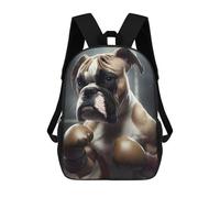 sinyumoney Boxer Dog Fighter Sacs À Dos Imprimés En 3D Pour Enfants, Sacs D'école Tendance Pour Garçons, Sacs De Voyage, Sacs Scolaires Pour Élèves Du Primaire 17inch