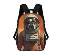 sinyumoney Boxer Dog Mars Sac À Dos Scolaire Imperméable, Sac À Dos Professionnel Pour Garçons/filles/adolescents 17inch