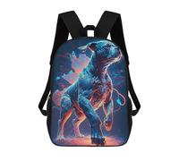 sinyumoney Boxer Dog Storybook Sac À Dos Enfant Fille 3D, Sac D'école, Sac À Dos Pour Tout-petits, Sac À Dos Décontracté, Sac À Livres Tendance 17inch