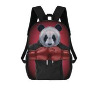 sinyumoney Boxer Giant Panda Sac À Dos Imprimé En 3D Pour Enfants, Sac D'école Grande Capacité, Sac De Voyage, Sac À Livres, Sac À Dos Scolaire Pour Enfants 17inch