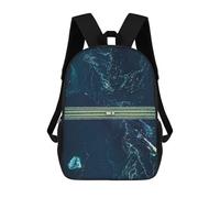 sinyumoney Bridge And Whale Sacs À Dos Scolaires Pour Enfants, Sac D'école Tendance, Sac D'école Imprimé En 3D Pour Garçons, Élèves Du Primaire Et Du Collège 17inch