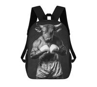 sinyumoney Bull Boxer Boxing Sac À Dos Enfant Tendance Et Amusant, Sac À Dos Pour Garçons Et Adolescents, Sac D'école Imprimé En 3D Pour Garçons 17inch