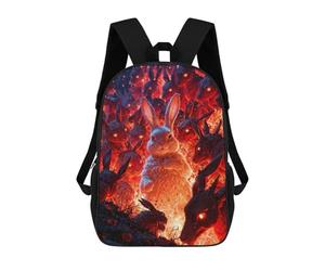 sinyumoney Bunny Apocalypse Sac À Dos, Cartable Imprimé En 3D, Sac À Goûter, Sac À Dos De Voyage, Sac À Dos Entre Amis, Sac À Dos Scolaire Pour Filles Et Garçons 17inch