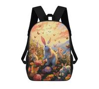 sinyumoney Bunny Paradise Sac À Dos Enfant, Sac À Dos Anime, Grand Sac À Dos Enfant, Sac À Dos Imprimé En 3D Pour Enfants, Cartable, Cartable Pour Garçons Et Filles 17inch