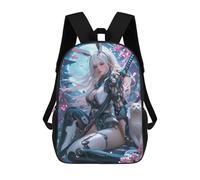 sinyumoney Bunny with Sword Sacs À Dos, Sac À Dos Enfant, Sac D'école, Sac À Dos De Voyage Imprimé En 3D, Accessoire De Mode, Sac À Dos Imperméable Pour Enfants 17inch