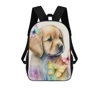 sinyumoney Butterfly Golden Retriever Sacs À Dos Imprimés En 3D Pour Enfants, Sacs D'école Tendance Pour Garçons, Sacs De Voyage, Sacs Scolaires Pour Élèves Du Primaire 17inch