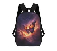 sinyumoney Butterfly in Space Wallpaper Sacs À Dos Scolaires Pour Garçons Et Filles, Sacs À Dos Décontractés Pour Le Sport, Sacs À Dos De Grande Capacité Pour L'école Primaire 17inch