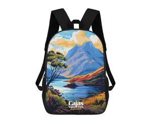 sinyumoney Cajas National Park, Ecuador Landscape Sacs À Dos Scolaires Pour Enfants, Sac D'école Imprimé En 3D Pour Garçons, Élèves Du Primaire Et Du Collège 17inch