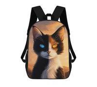 sinyumoney Calico Cat Sacs À Dos 17 Pouces Pour Enfants, Sacs D'école Imprimés En 3D Pour Élèves Du Primaire Et Du Collège, Garçons Et Filles