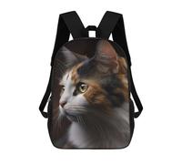 sinyumoney Calico Cat Sacs À Dos Imprimés En 3D Pour Enfants, Sacs D'école Tendance Pour Garçons, Sacs De Voyage, Sacs Scolaires Pour Élèves Du Primaire 17inch