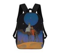 sinyumoney Camel Journey Under The Moon Sac À Dos Enfant, Sac À Dos Anime, Grand Sac À Dos Enfant, Sac À Dos Imprimé En 3D Pour Enfants, Cartable, Cartable Pour Garçons Et Filles 17inch
