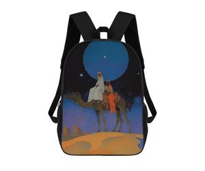 sinyumoney Camel Journey Under The Moon Sac À Dos Enfant, Sac À Dos Anime, Grand Sac À Dos Enfant, Sac À Dos Imprimé En 3D Pour Enfants, Cartable, Cartable Pour Garçons Et Filles 17inch