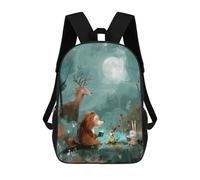 sinyumoney Campfire Stories - Cozy Forest Friends Sac À Dos, Cartable Imprimé En 3D, Sac À Goûter, Sac À Dos De Voyage, Sac À Dos Entre Amis, Sac À Dos Scolaire Pour Filles Et Garçons 17inch