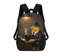 sinyumoney Canary in A Suit Sacs À Dos Pour Enfants, Sac D'école Imprimé En 3D, Cartable Pour Enfants, Sac De Voyage, Sac À Dos Garçon Fille, Sac D'école Pour Enfants 17inch