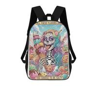 sinyumoney Candy Skull with Ice Cream Sacs À Dos Pour Enfants, Cartables, Sacs À Dos Scolaires Imprimés En 3D, Sacs À Dos De Voyage Tendance Pour Enfants (primaire, Collège) 17inch