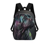 sinyumoney Cane Corso Dog Colorful Sac À Dos Scolaire Pour Filles Et Garçons, Grande Capacité, Léger, Pour Enfants Et Étudiants 17inch
