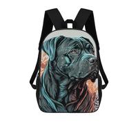 sinyumoney Cane Corso Drawn Sac À Dos Enfant Fille 3D, Sac D'école, Sac À Dos Pour Tout-petits, Sac À Dos Décontracté, Sac À Livres Tendance 17inch