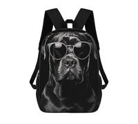 sinyumoney Cane Corso Sunglasses Sacs À Dos Pour Enfants, Sac D'école Imprimé En 3D, Cartable Pour Enfants, Sac De Voyage, Sac À Dos Garçon Fille, Sac D'école Pour Enfants 17inch