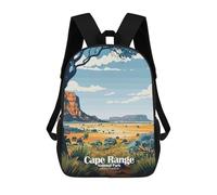 sinyumoney Cape Range National Park Australia Sac À Dos Scolaire Imprimé En 3D Pour Enfants, Sac À Dos Garçon/fille, Sac De Voyage Pour Enfants 17inch