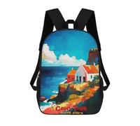 sinyumoney Cape Town Art Sacs À Dos Imprimés En 3D Pour Enfants, Sacs D'école Tendance Pour Garçons, Élèves Du Primaire Et Du Collège 17inch