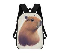 sinyumoney Capybara Animal Drawing Sac À Dos Scolaire Pour Filles Et Garçons, Sac À Dos Avec Poche, Sac À Dos Tendance Pour Enfants 17inch