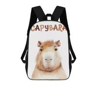 sinyumoney Capybara Animal Nursery 17inch Sacs À Dos Scolaires Imprimés En 3D - Sacs À Dos Tendance Pour Garçons Du Primaire Et Du Collège