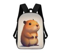 sinyumoney Capybara Cute Animal Sac À Dos Scolaire Enfant Tendance Et Décontracté, Sac À Dos Imprimé En 3D Pour Garçon, Grand Sac À Dos 17inch