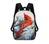 sinyumoney Cardinal Bird Watercolor Art Sac À Dos Pour Garçons Et Adolescents, Sacs À Dos Pour Filles, Sacs À Dos Pour Tout-petits, Sacs À Livres Pour L'école Primaire Et Le Collège 17inch