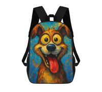 sinyumoney Cartoon Dog Portrait with Big Eyes Sacs À Dos Pour Enfants, Cartables Imprimés En 3D, Sacs À Dos Pour Élèves Du Primaire Et Du Collège (garçons Et Filles) 17inch