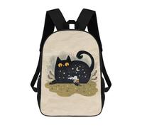sinyumoney Cat And Reading 17inch Sacs À Dos Scolaires Imprimés En 3D - Sacs À Dos Tendance Pour Garçons Du Primaire Et Du Collège