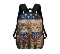 sinyumoney Cat Animal Sac À Dos Scolaire Enfant Tendance Et Décontracté, Sac À Dos Imprimé En 3D Pour Garçon, Grand Sac À Dos 17inch