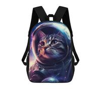 sinyumoney Cat Astronaut Cyberwave Sacs À Dos Pour Enfants 17inch Sac À Dos Scolaire, Sac Imprimé En 3D, Cartable Pour Enfants, Sac De Voyage, Sac À Dos Garçon Fille, Sac D'école Pour Enfants