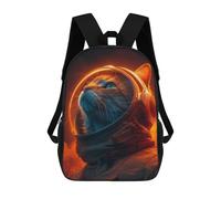 sinyumoney Cat Astronaut Sacs À Dos, Sac À Dos Enfant, Sac D'école, Sac À Dos De Voyage Imprimé En 3D, Accessoire De Mode, Sac À Dos Imperméable Pour Enfants 17inch