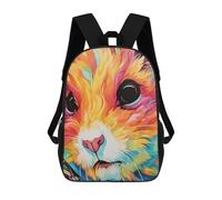 sinyumoney Cat Close Up Portrait Sac À Dos Enfant Fille 3D, Sac D'école, Sac À Dos Pour Tout-petits, Sac À Dos Décontracté, Sac À Livres Tendance 17inch