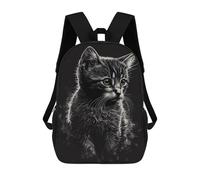 sinyumoney Cat Drawing 17inch Sacs À Dos Scolaires Imprimés En 3D - Sacs À Dos Tendance Pour Garçons Du Primaire Et Du Collège