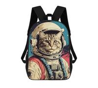 sinyumoney Cat in Space Sac À Dos Imprimé En 3D Pour Garçons, Sac D'école Grande Capacité, Sac De Voyage, Sac À Livres, Sac D'école Pour Garçons, Mochila 17inch