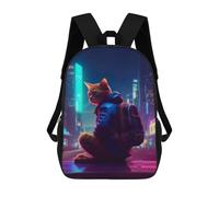 sinyumoney Cat Jacket Backpack City Sac À Dos Scolaire Imprimé En 3D, Sac À Dos Tendance Pour Enfants, Sac À Dos Pour Garçons, Élèves Du Collège 17inch
