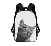 sinyumoney Cat Kitten Animals Sacs À Dos Pour Enfants 17inch Sac À Dos Scolaire, Sac D'école Imprimé En 3D Pour Garçons, Élèves Du Primaire Et Du Collège