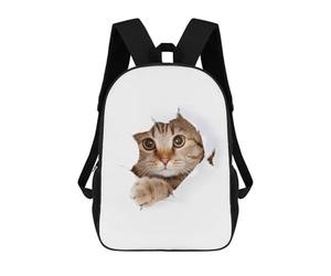 sinyumoney Cat Looking Paper Funny Sac À Dos Enfant Imprimé En 3D, Sac D'école Pour Garçons, Sac À Dos Cool Et Décontracté, Sac À Dos Amusant Pour Enfants Et Adolescents 17inch