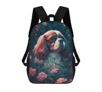 sinyumoney Cavalier King Charles Span Sac À Dos Scolaire Imprimé En 3D Pour Garçons Et Filles, Sac À Dos Pour Ordinateur Portable Pour Enfants/étudiants/adultes 17inch