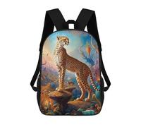 sinyumoney Celestial Cheetah Sacs À Dos Scolaires Pour Enfants, Sac D'école Imprimé En 3D Pour Garçons, Élèves Du Primaire Et Du Collège 17inch