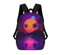sinyumoney Celestial Horizon Harmony Sac À Dos Scolaire Pour Enfants 17 Pouces, Sac À Dos Décontracté Pour Les Voyages, Grand Sac À Dos De Jour Pour Garçons Et Filles 17inch