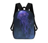 sinyumoney Celestial Jellyfish Digital Art Sac À Dos Enfant Tendance Et Amusant, Sac À Dos Pour Garçons Et Adolescents, Sac D'école Imprimé En 3D Pour Garçons 17inch